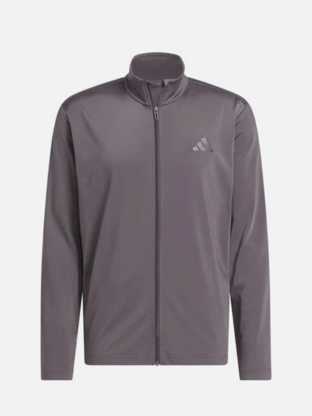 Adidas Men's Gray Tract Performance Tricot Jacket - Picture 2 of 8